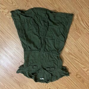 Green Polo neck dress for women